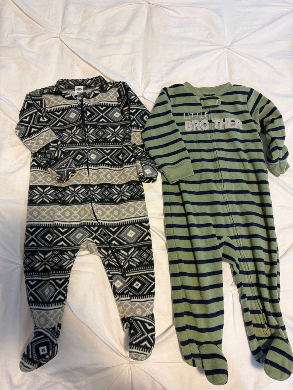 Fleece One-Piece Sleep Rompers